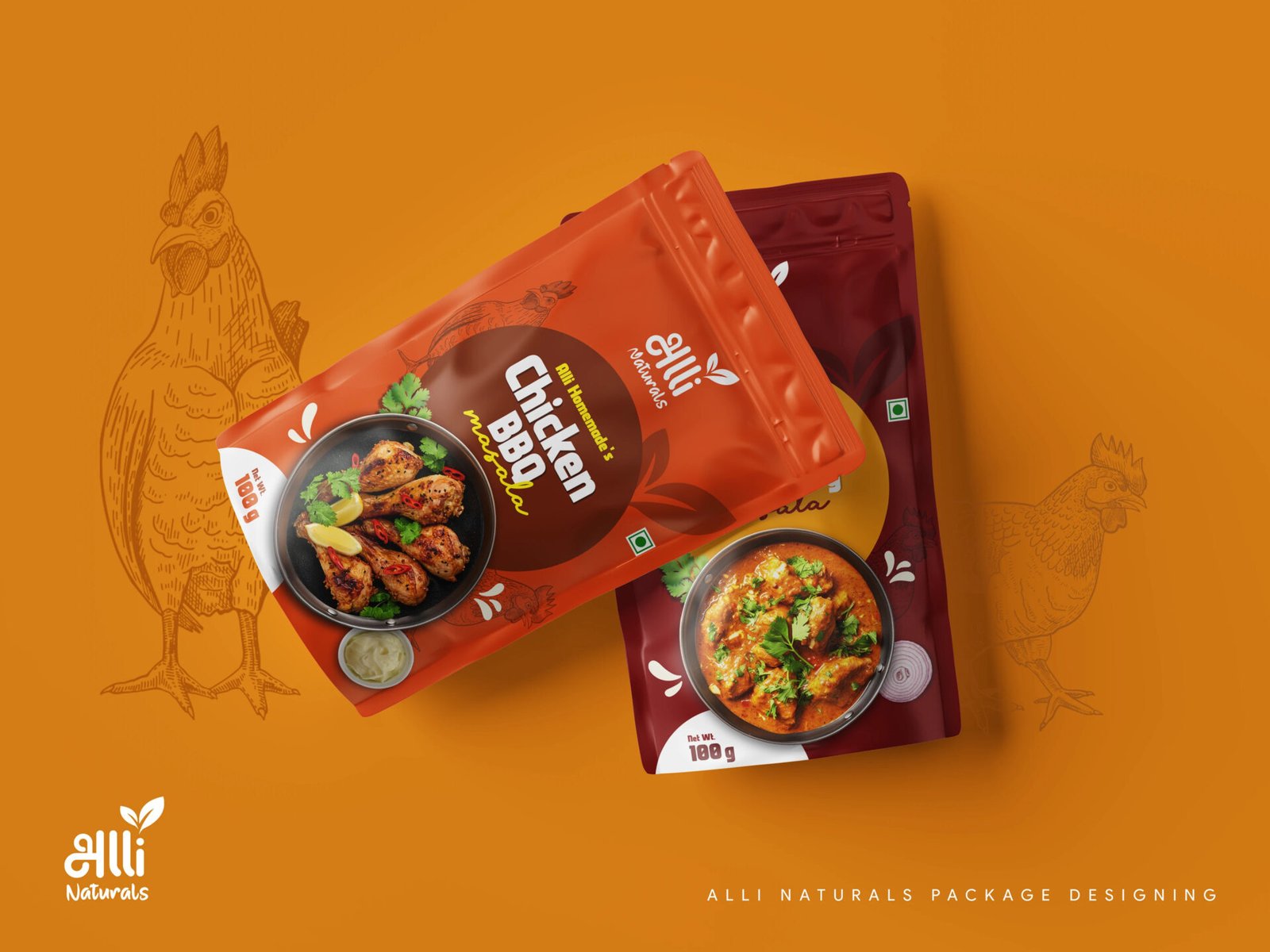 Alli Naturals Stand Up Pouch — design by We Define Net