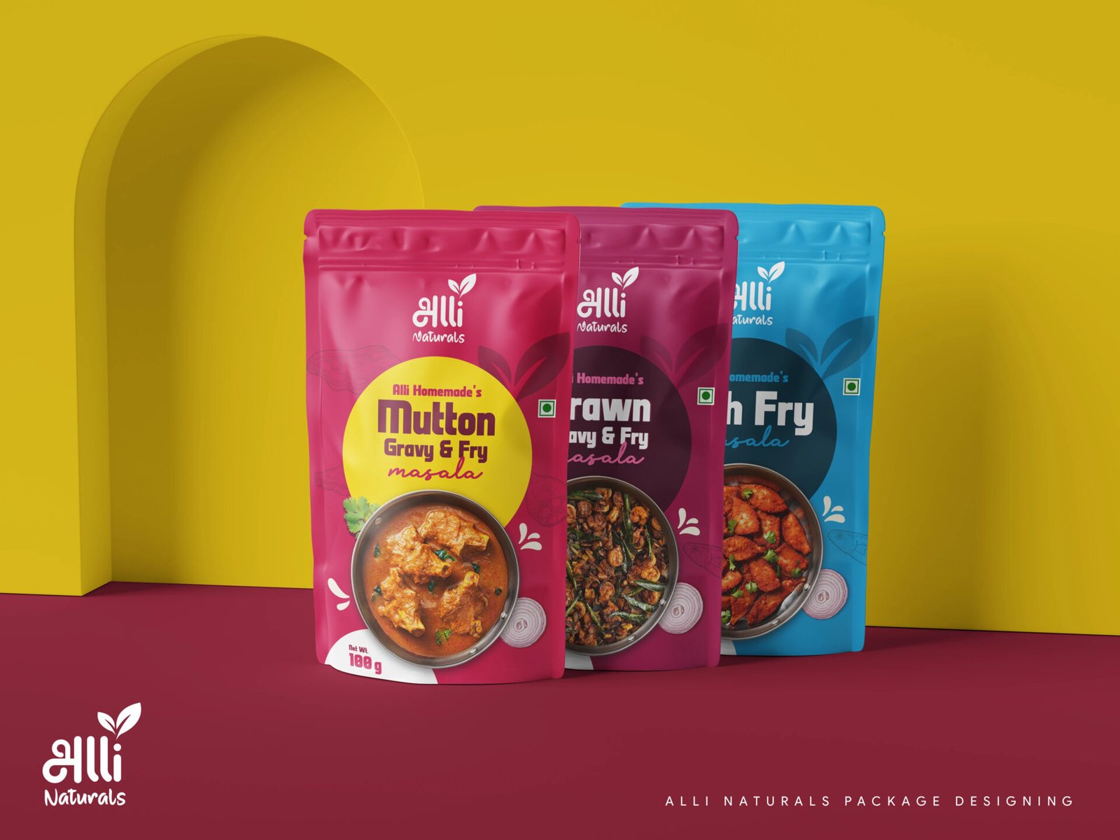 Alli Naturals Stand Up Pouch — design by We Define Net