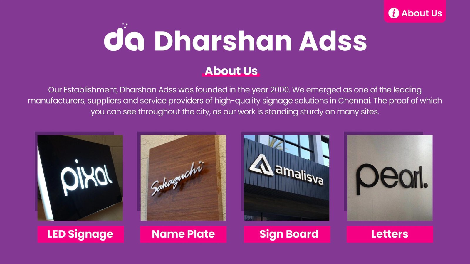 Dharshan Adss — design by We Define Net