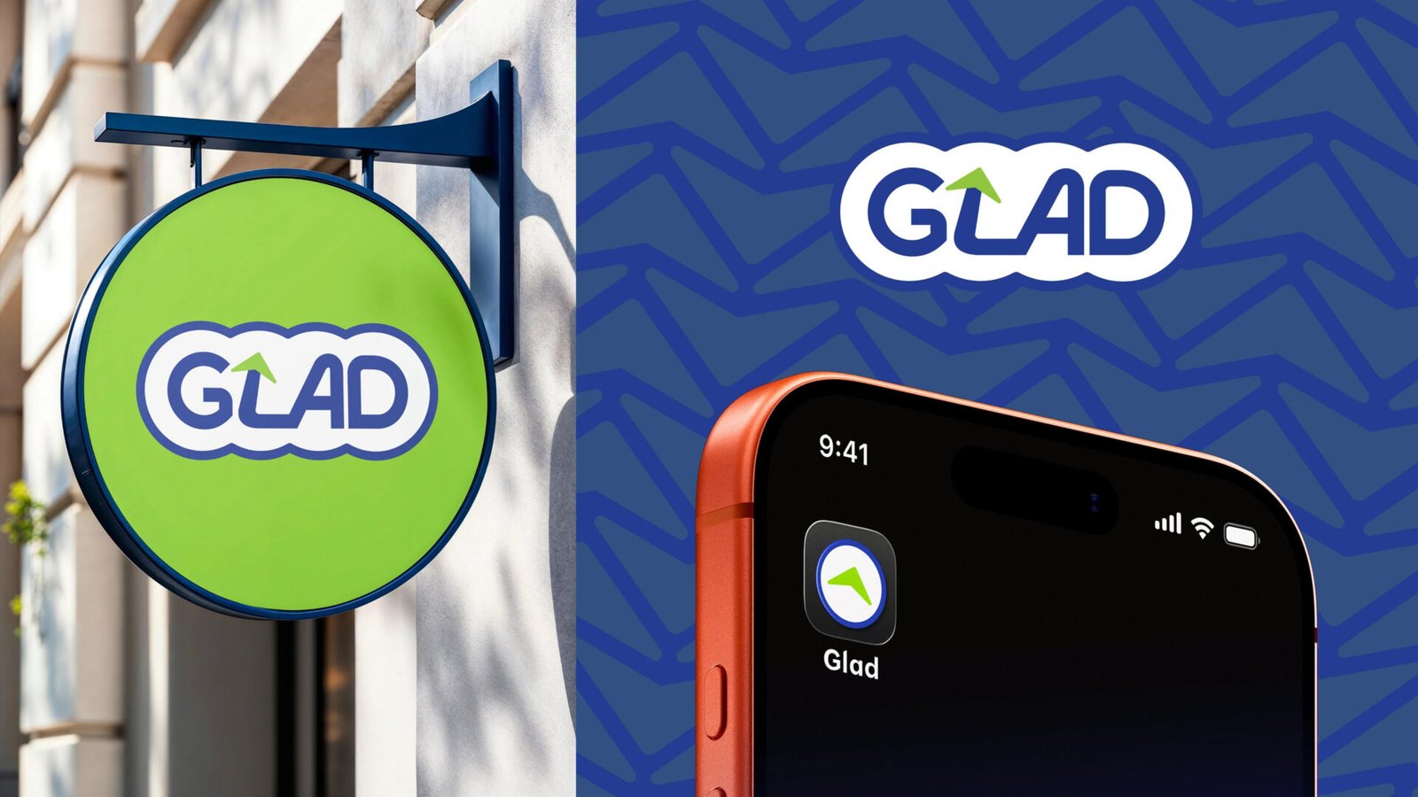 GLAD — design by We Define Net