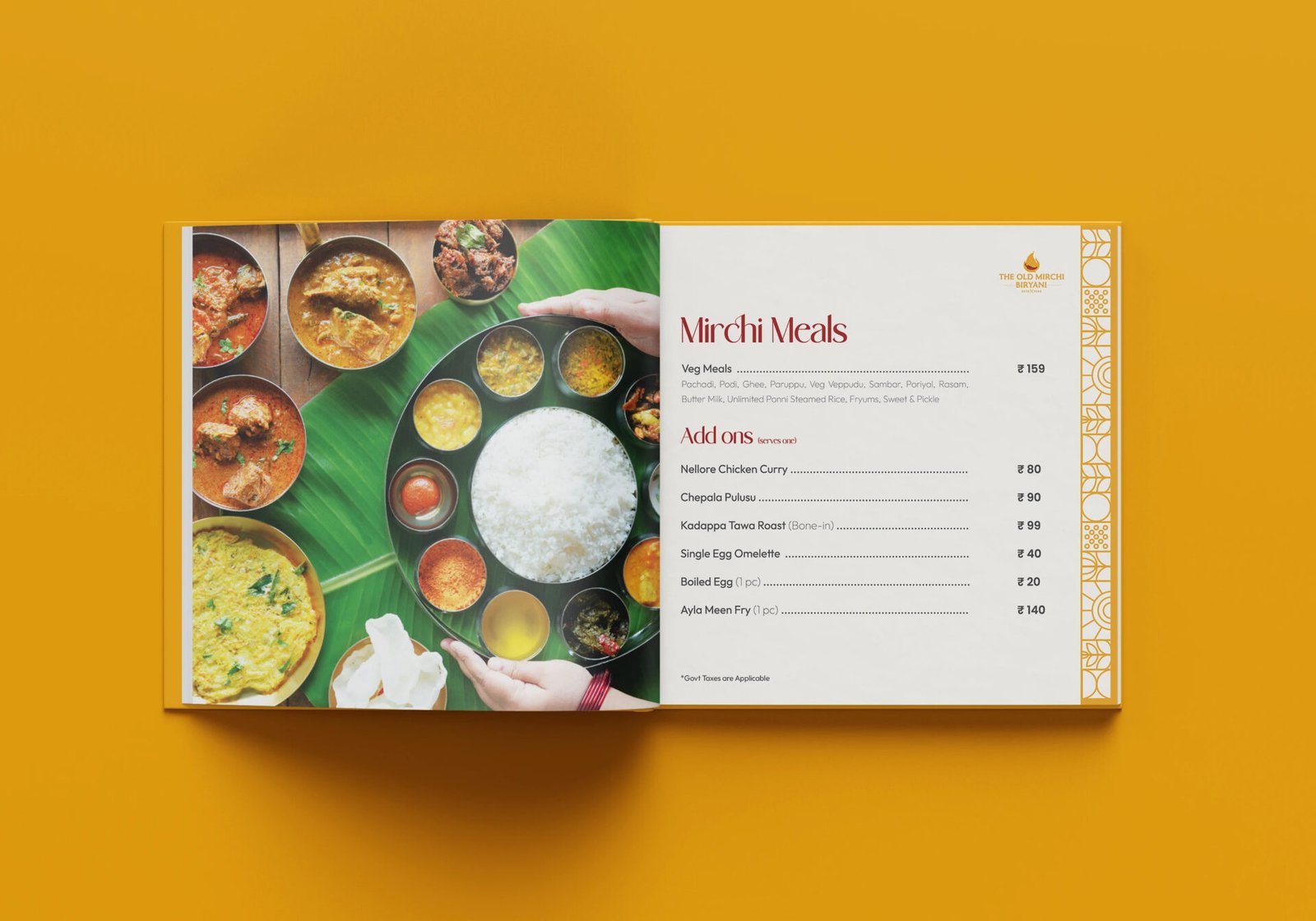 Old Mirchi Biryani — design by We Define Net
