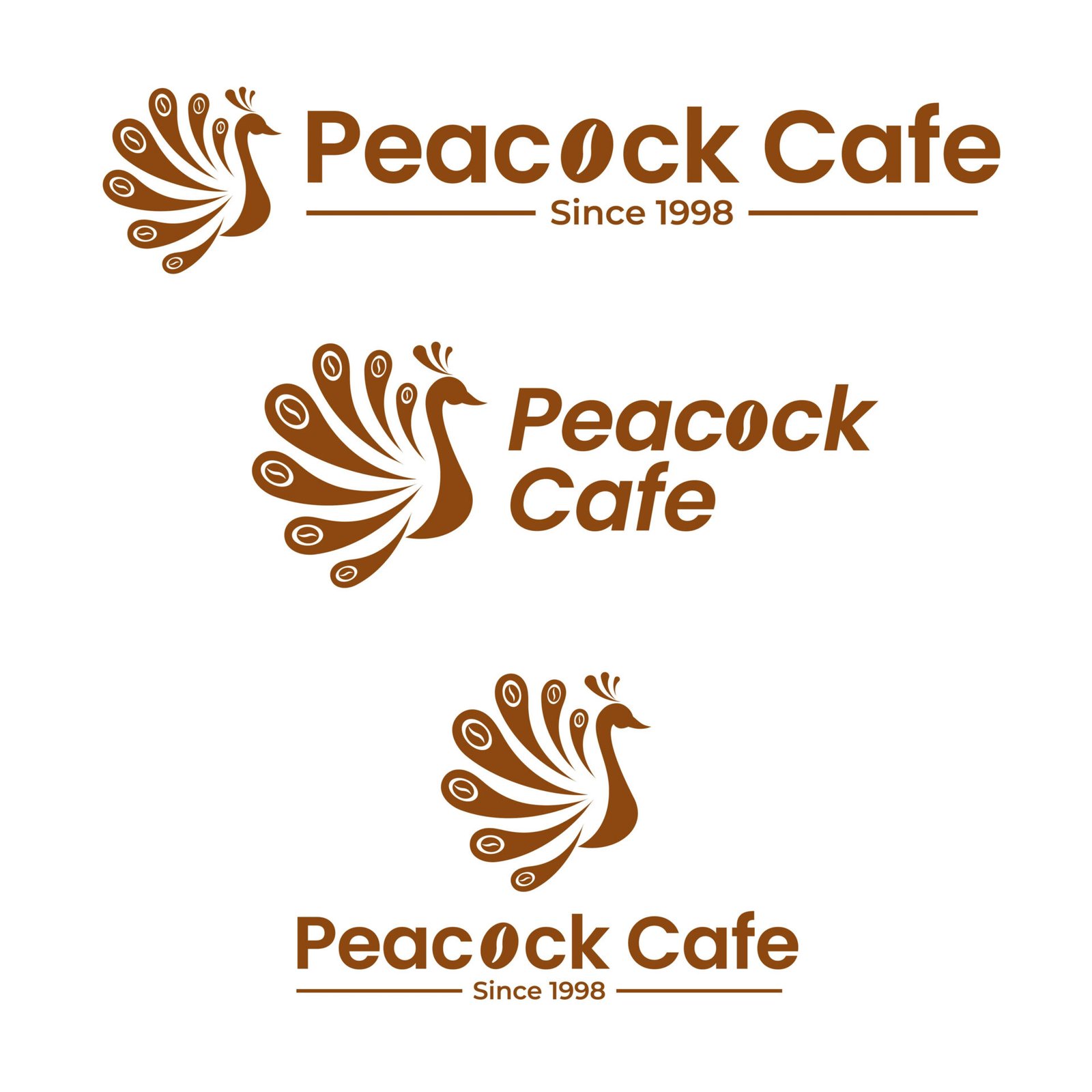 Peacock Cafe Logo — design by We Define Net