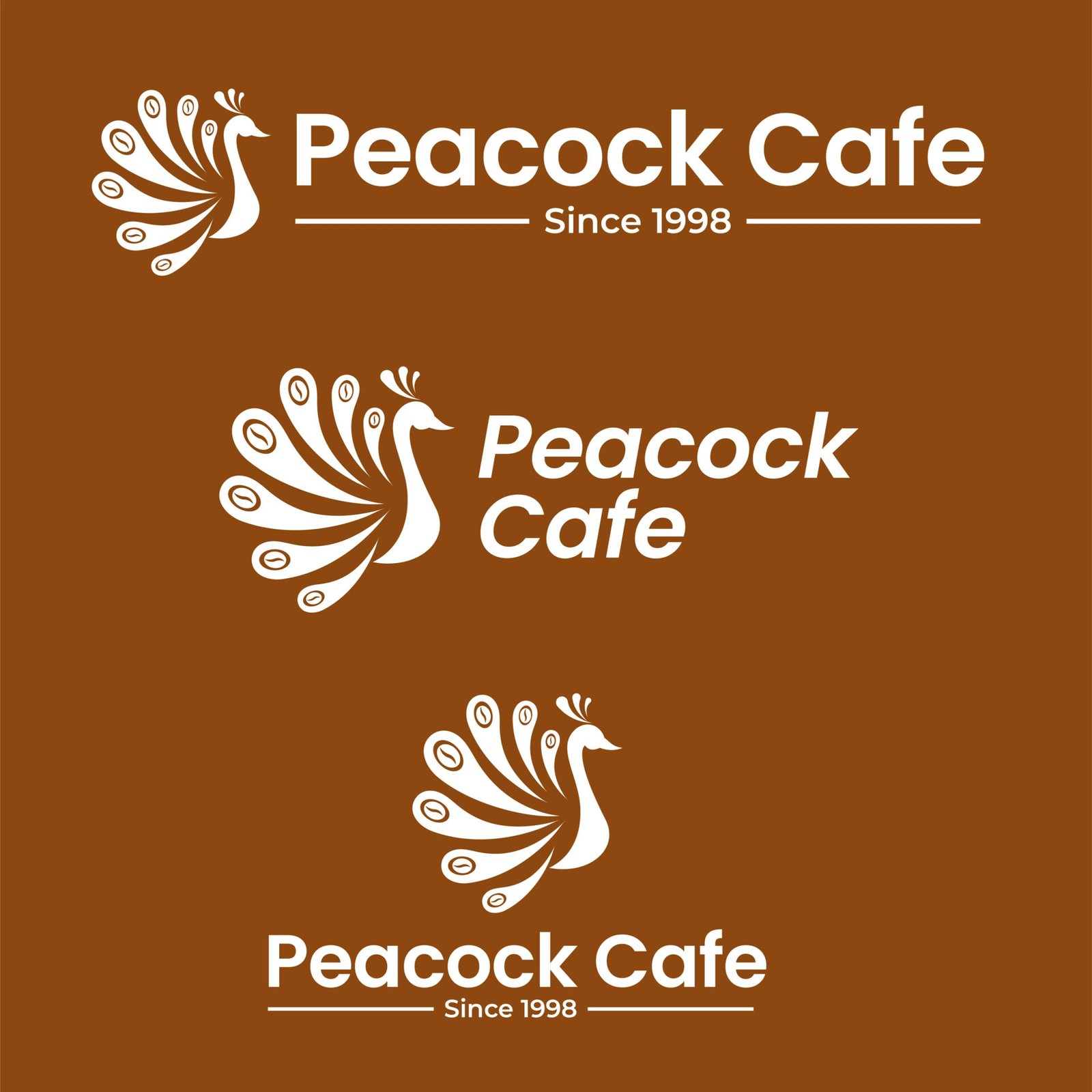 Peacock Cafe Logo — design by We Define Net
