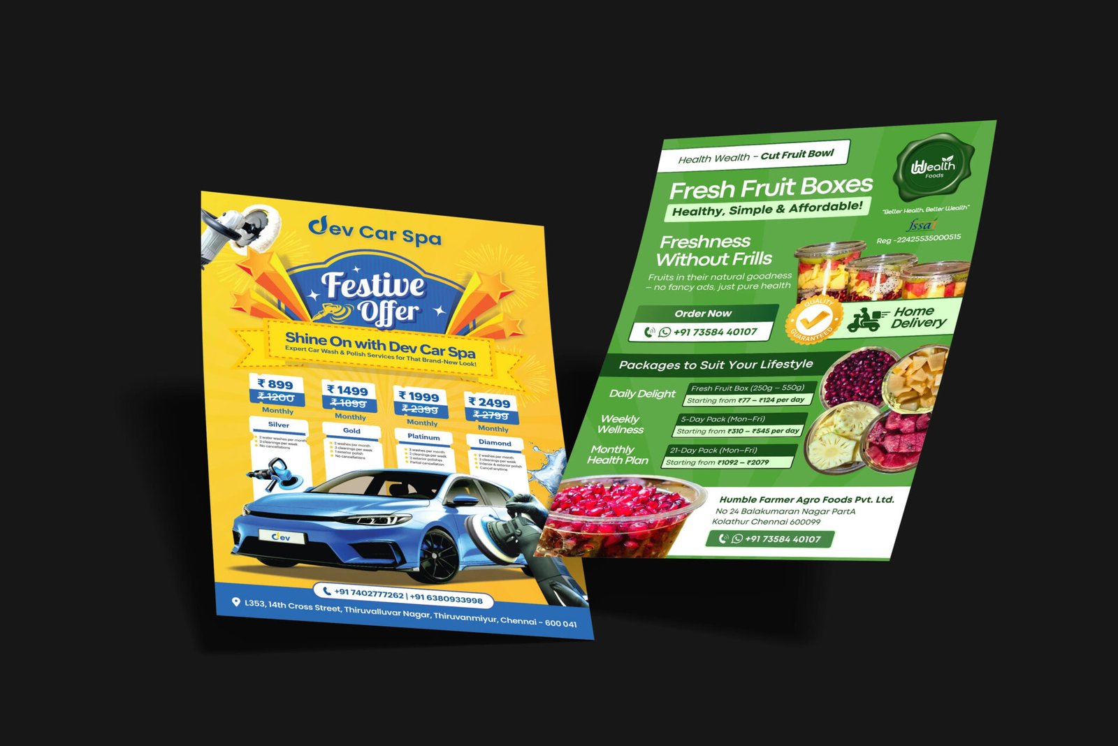 Print Media works — design by We Define Net