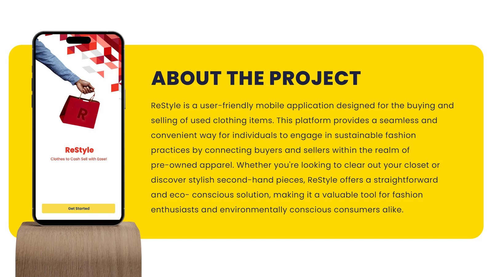 ReStyle UX Case Study Used Clothes Selling App — design by We Define Net