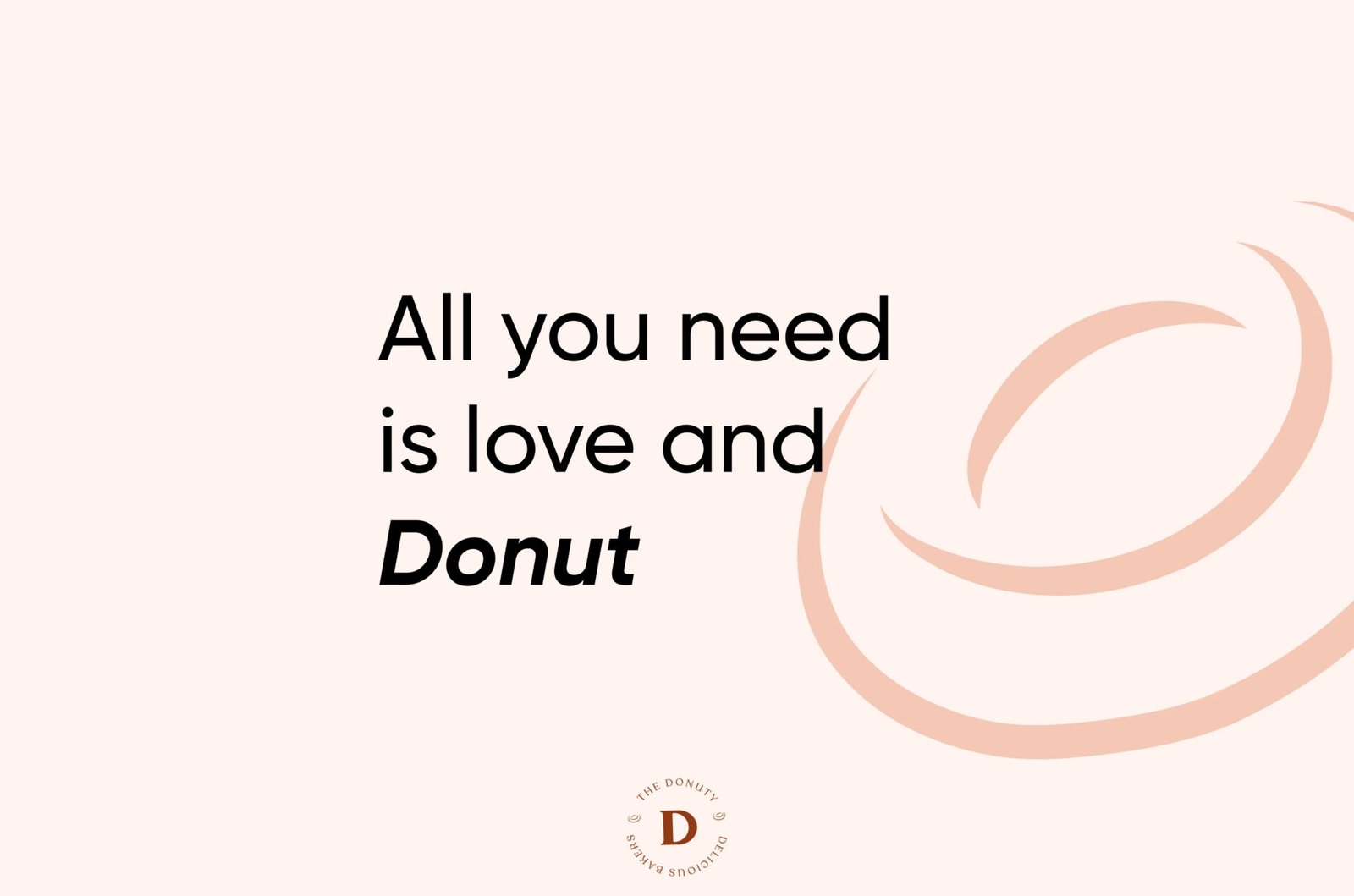 The Donuty Donut Cafe Bakery Brand Identity — design by We Define Net