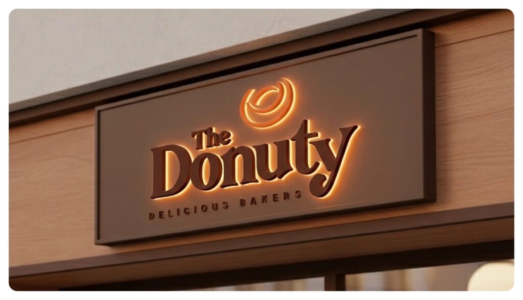 The Donuty Donut Cafe Bakery Brand Identity — visual 3