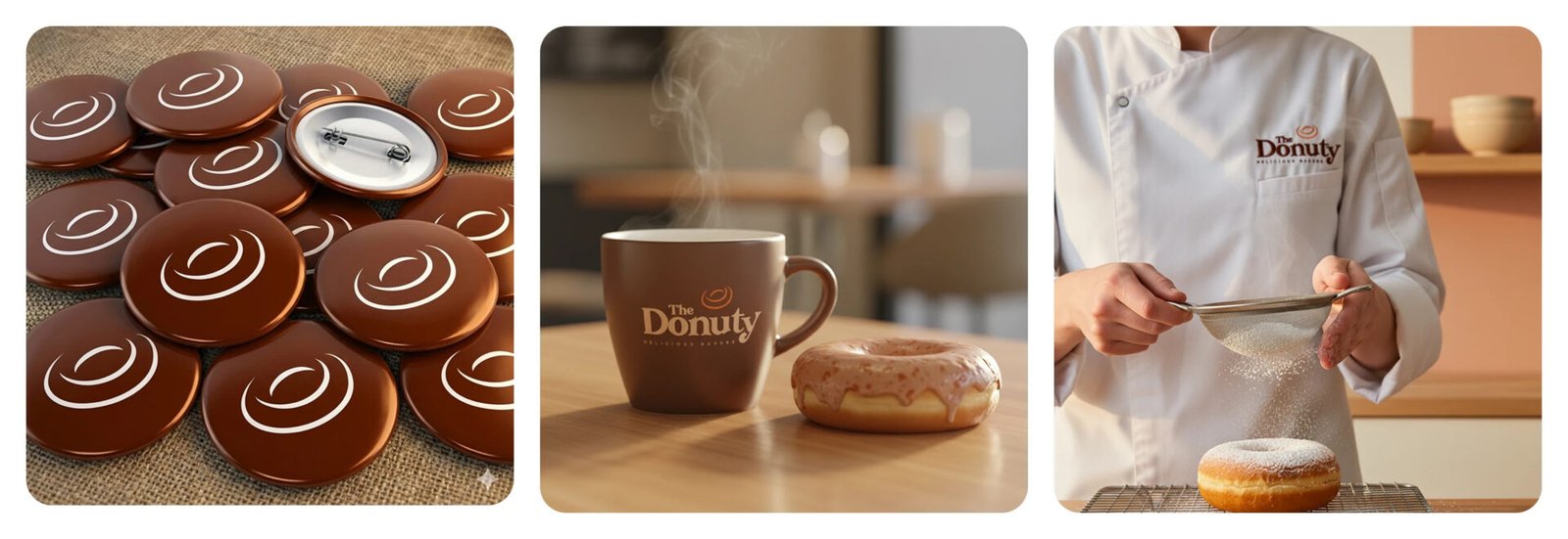 The Donuty Donut Cafe Bakery Brand Identity — design by We Define Net