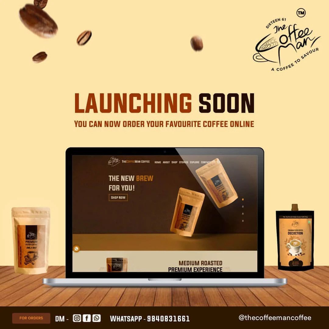 Thecoffeeman Coffee — design by We Define Net