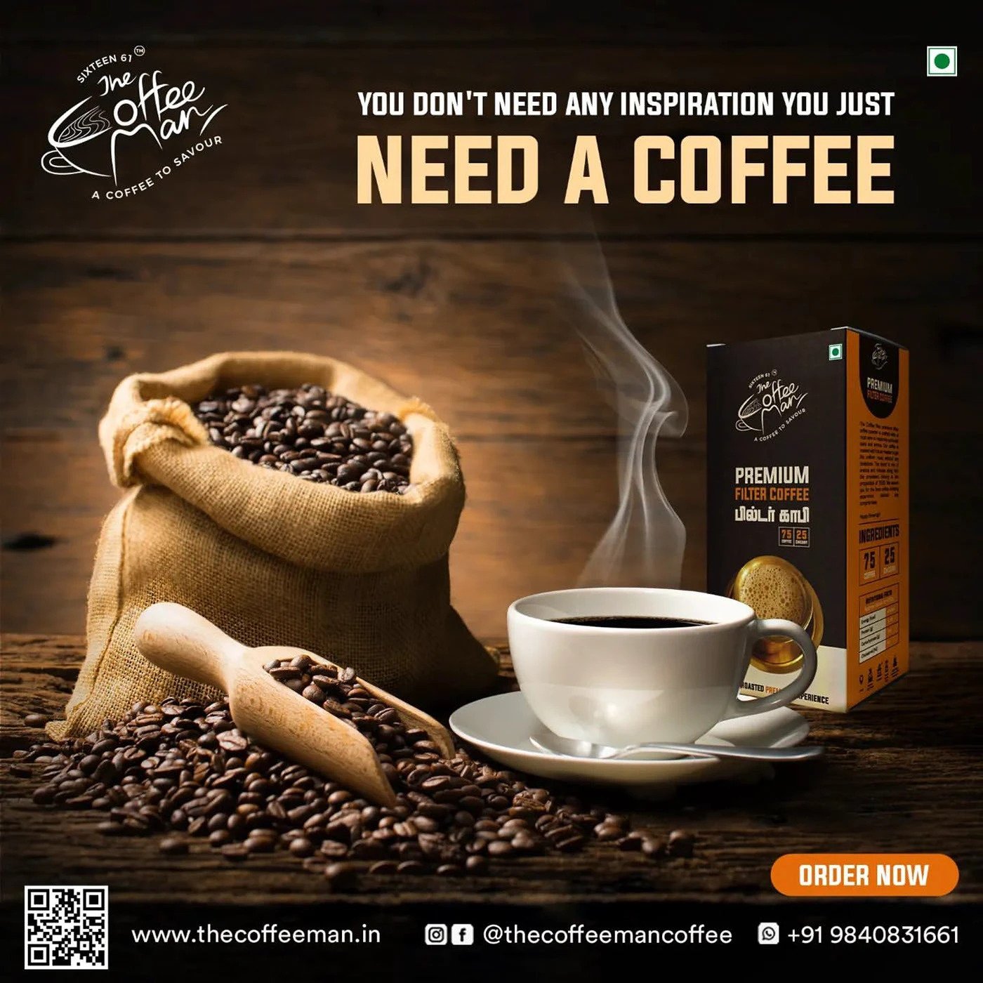 Thecoffeeman Coffee — design by We Define Net